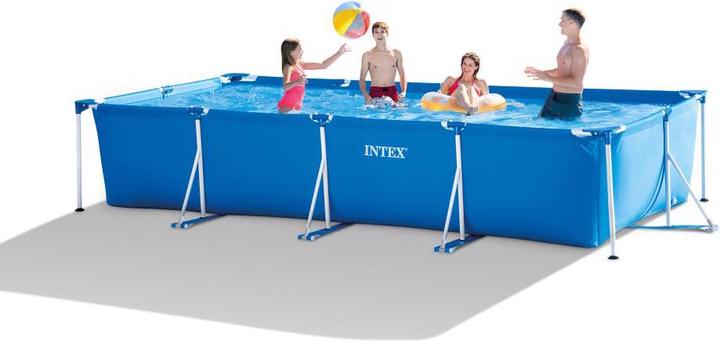 Actual product image Intex 4.5M X 2.2M X 0.84M RECTANGULAR FRAME POOL SET (450 x 220 x 84 cm)