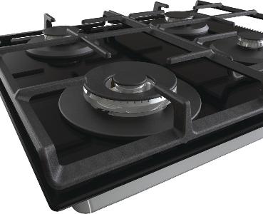 Image du produit Gorenje Hob GTW641EB Gas on glass, Number of burners/cooking zones 4, Mechanical, Juodas