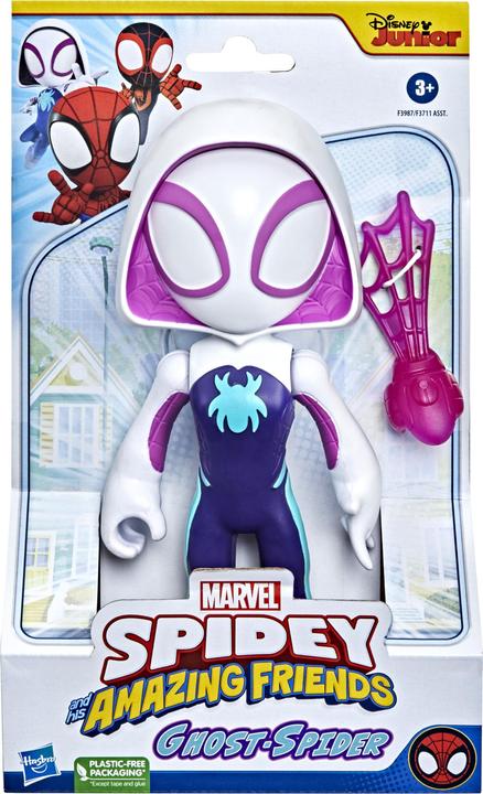 Actual product image Hasbro Spidey and His Amazing Friends Super-sized Ghost Spider Action Figure, Superhero Toy For