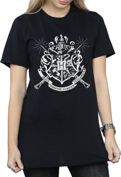 Produktbild Hogwarts Badge Wands TShirt (L)