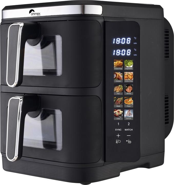 Ohmex Double friteuse à air chaud FRY-5502AIR