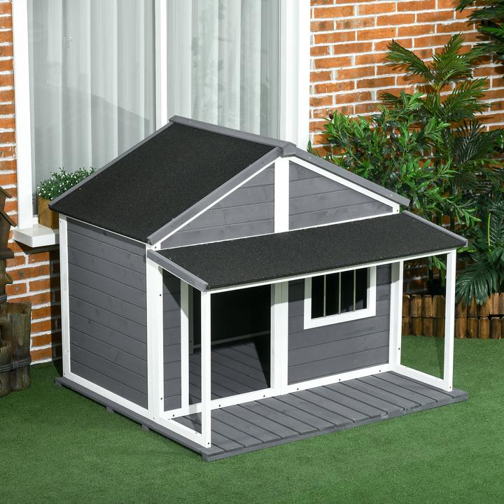 Image du produit PawHut Niche pour chien avec plancher surélevé (Niche pour chien)