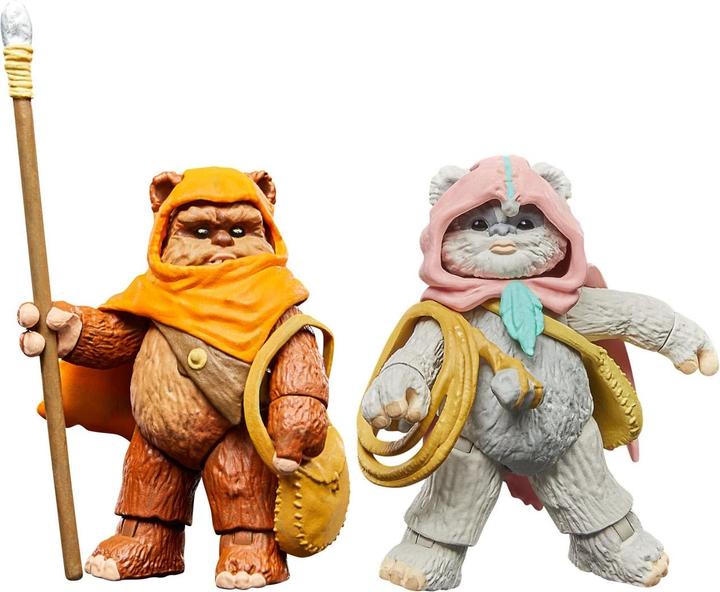 Actual product image Hasbro Star Wars: Ewoks Vintage Collection figurines Wicket W Warrick & Kneesaa 10 cm