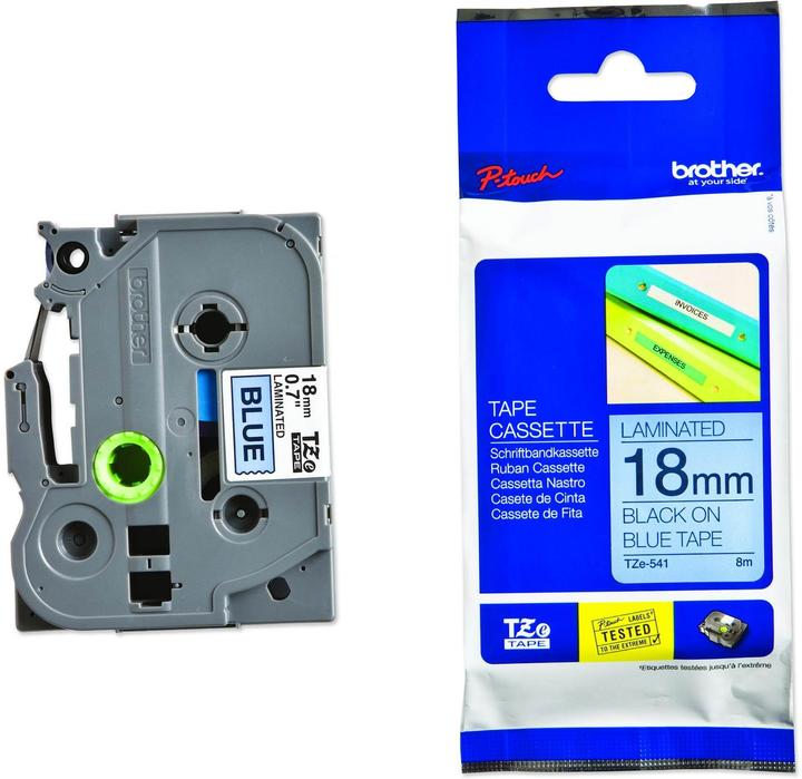 Actual product image Brother Tze-541 (1.80 cm, Blue)
