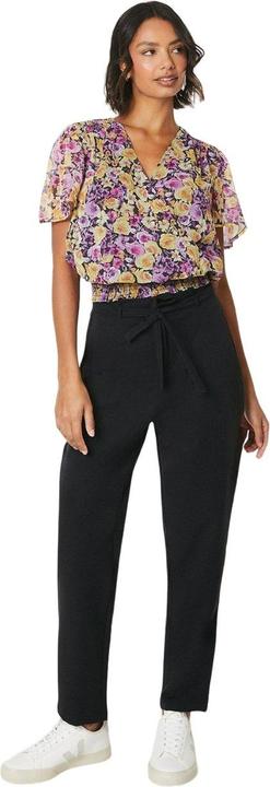 Actual product image Dorothy Perkins Womens/Ladies Tall Flowers Chiffon Shirred Hem Blouse (42 D)
