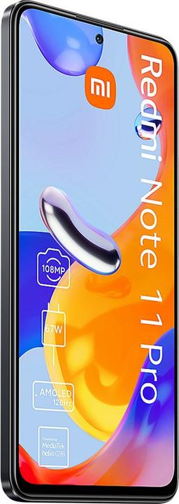 Actual product image Xiaomi Redmi Note 11 Pro 5G (128 GB, Graphite gray, 6.67", Hybrid Dual SIM, 108 Mpx, 5G)