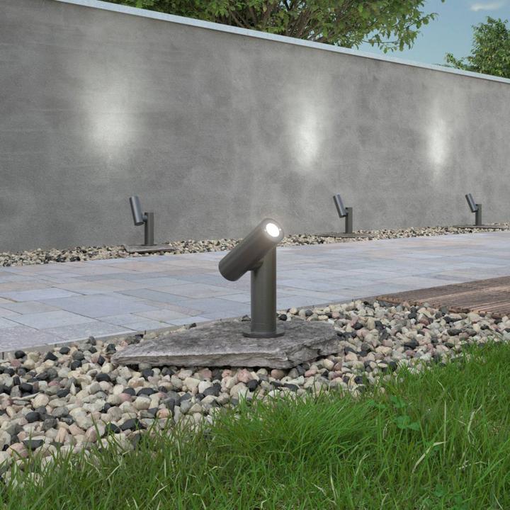 Image du produit Lucande Lampe de jardin Narea LED H14 Dark Grey (417 lm, IP65)