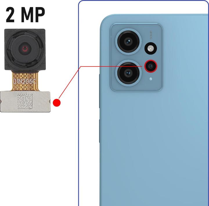 Produktbild Clappio Makro-Objektiv Ersatzteil (Xiaomi Redmi Note 12)