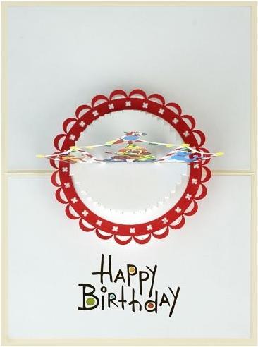 Immagine prodotto MU Classic 3D Pop-Up Geburtstags Glückwunschkarte - Zirkus (1 pz.)
