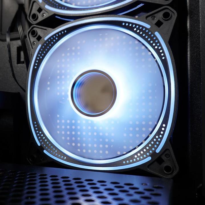 Image du produit LC-Power Boîtier MidiTower 715B black USB3.2/Audio,sans alimentation,SEAMLESS X (mATX, Mini-ITX, ATX)