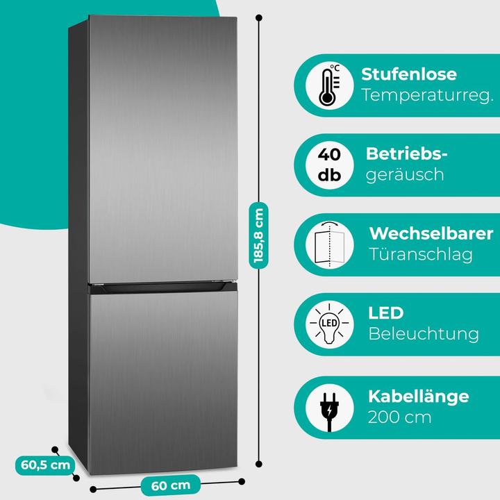Produktbild Bomann BOM KG 7357 Kühlkombi ix-look (315 l)