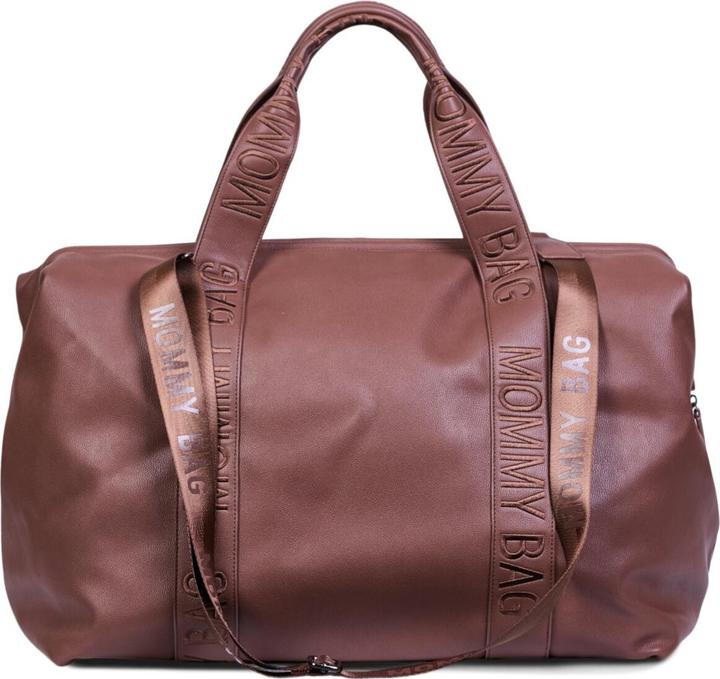 Produktbild Childhome Wickeltasche Mommy Bag Signatur Leder dunkelbraun