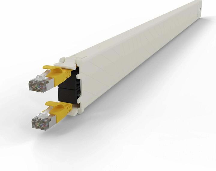 Actual product image PATCHBOX one / Cassette / 30RU / Cat 6A, STP, 1.8 m, yellow (STP, CAT6a, 1.80 m)