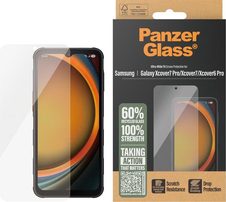 Actual product image PanzerGlass Ultra-Wide Fit (1 Piece, Samsung Galaxy Xcover Pro)
