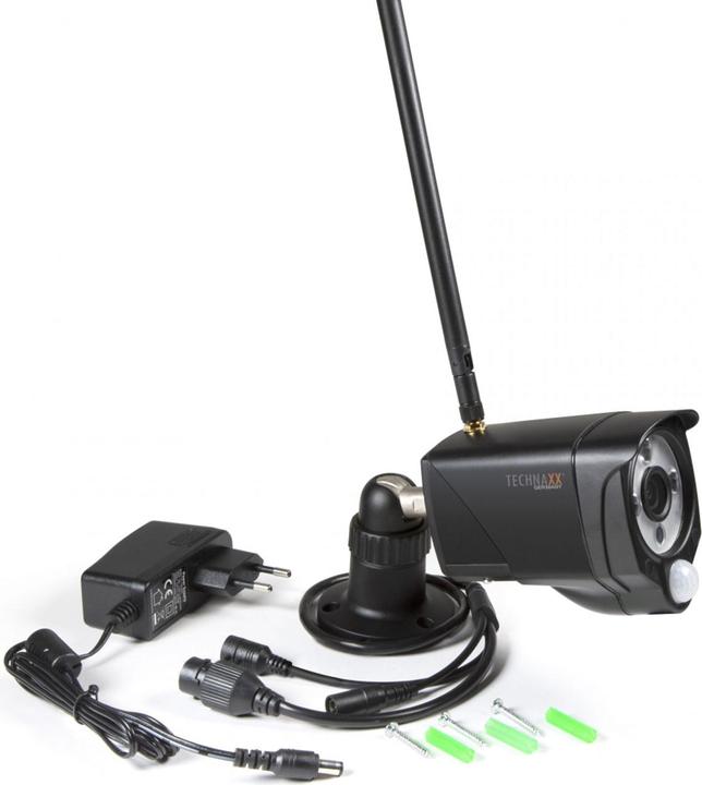 Actual product image Technaxx Wireless surveillance camera set, 7" touchscreen receiver, 2 FullHD IP cameras