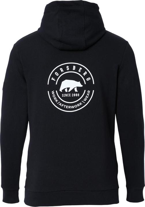 Produktbild Forsberg Hoodie mit Logo auf Brust und Rücken schwarz, pastellblau (4XL)