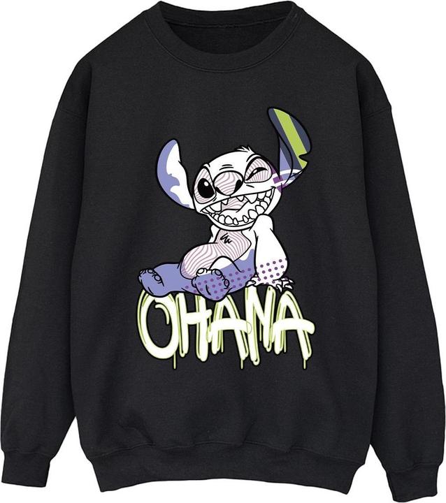 Produktbild Disney Lilo And Stitch Ohana Graffiti Sweatshirt (L)