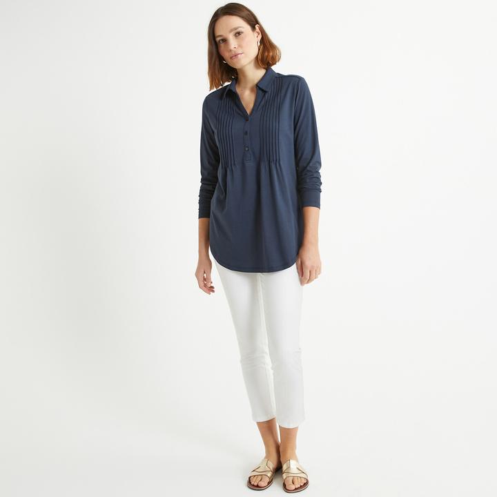 Immagine prodotto Anne Weyburn Camicia a maniche lunghe con colletto a polo (W36/L38)