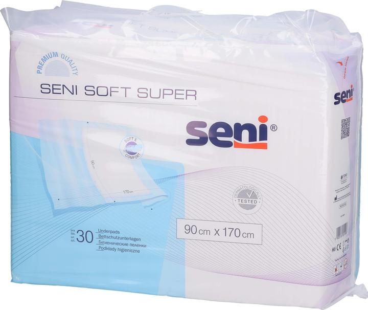 Actual product image Seni Soft Super disposable bed protector with wings 4 drops (30 x)