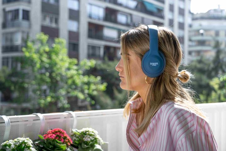 Produktbild Vieta Pro Vieta Swing Over Ear Headphones - blue (keine Geräuschunterdrückung, 20 h, Kabellos)