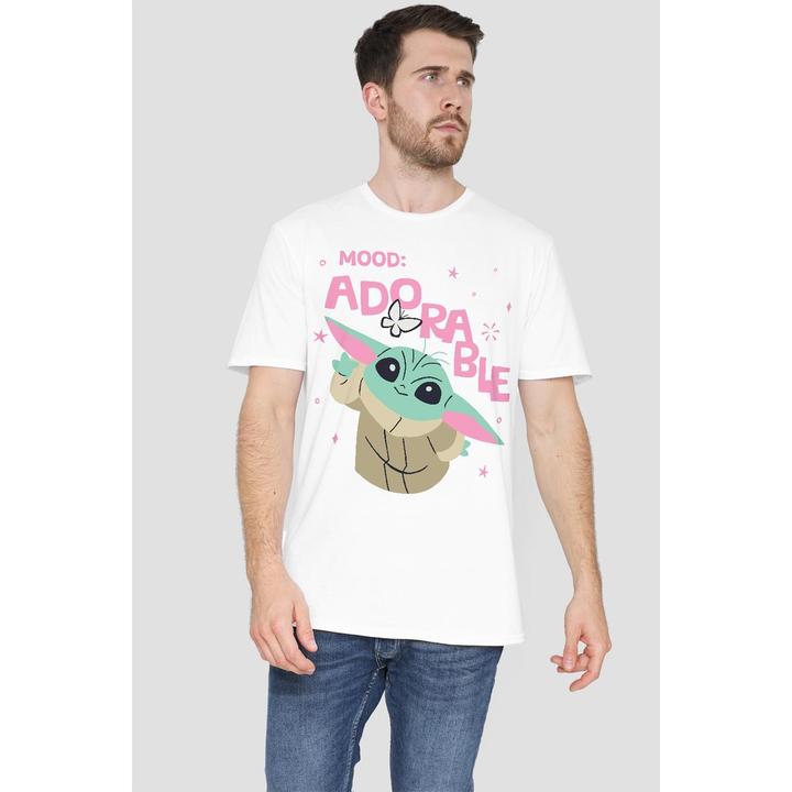 Actual product image Star Wars Mens Mood Adorable Grogu T-Shirt (L)