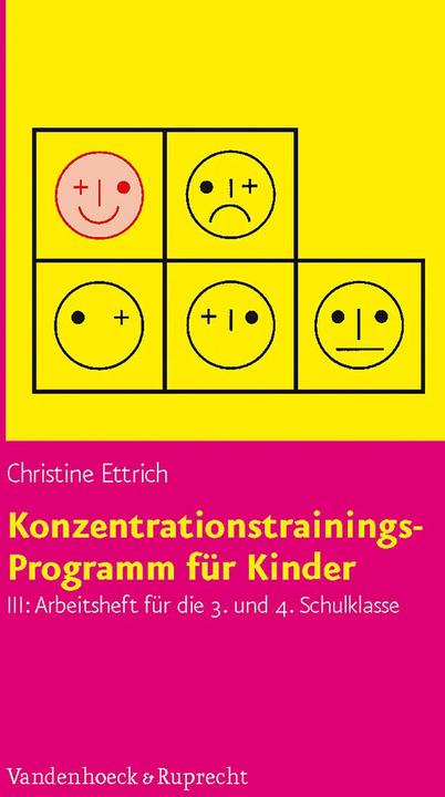 Image du produit Konzentrationstrainings-Programm für Kinder III, 3. und 4. Schulklasse. Arbeitsheft (Allemand, Christine Ettrich, 2007)