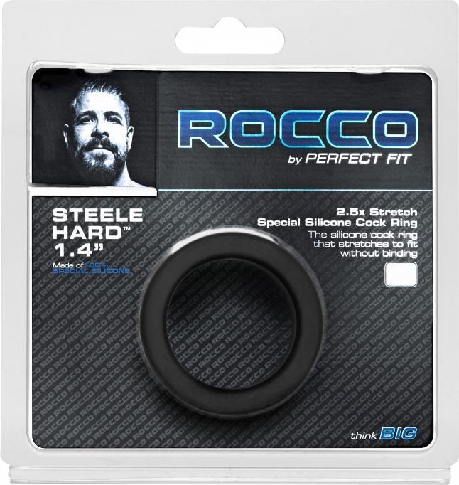 Actual product image PerfectFitBrand The Rocco Steele Hard Cock Ring (3.60 cm)