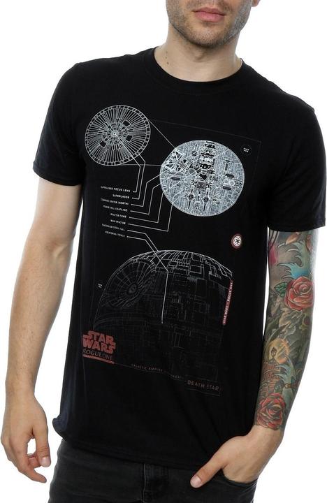 Immagine prodotto Star Wars Maglietta in cotone con i piani della Morte Nera (S)