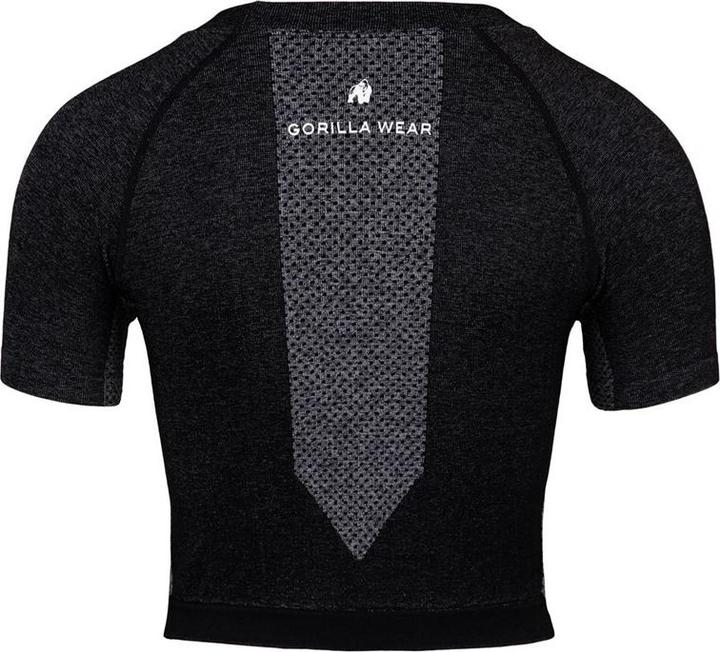 Actual product image Gorilla Wear Selah Seamless Crop Top - black (L)