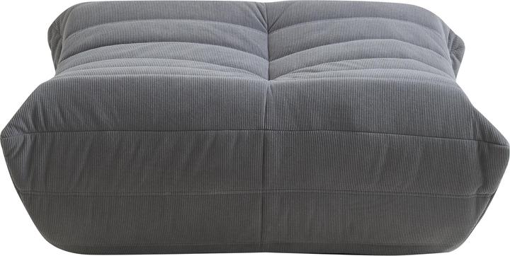 Produktbild En.Casa Fusshocker Kodsø 35x80x65 cm Cord Grau