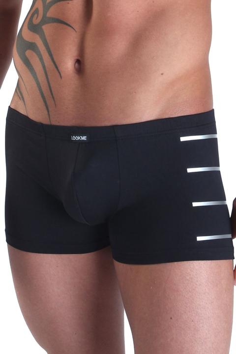 Actual product image Look Me black men's boxer roadster from (S, Single pack)