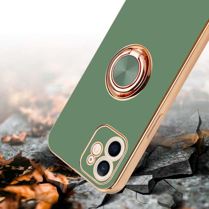 Image du produit Cadorabo Étui pour Apple iPhone 12 en TPU avec protection pour appareil photo et anneau LM089 Style (Apple iPhone 12)