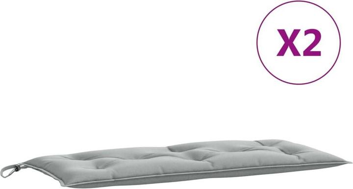 Image du produit VidaXL Coussins de banc de jardin 2 pcs. tissu (100 x 50 x 7 cm)