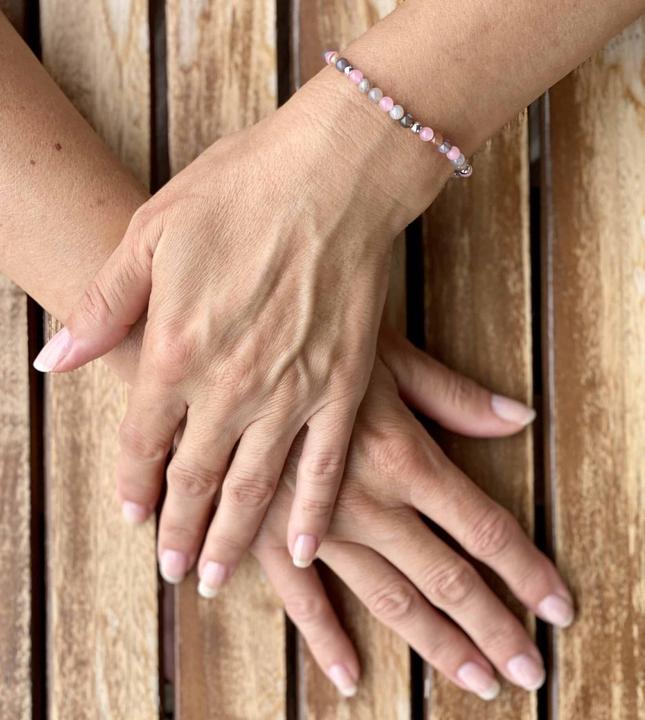 Actual product image Balibay Mia (18 cm, 925 Sterling silver, Rose quartz, Gemstone, Agate)