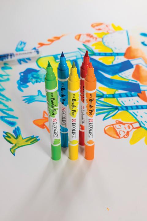 Image du produit Talens Stylo brosse Ecoline (Orange foncé, 1 x)