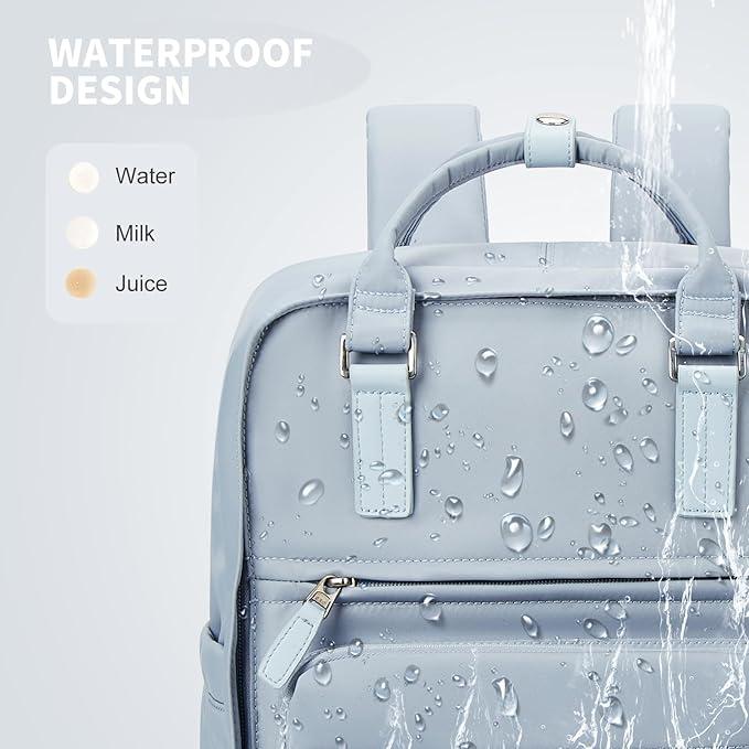 Only-Bags.Store Solide Farbe Computer Laptop-Rucksack, einfache Preppy-Stil Schultasche, lässig Nylon Reise Sport