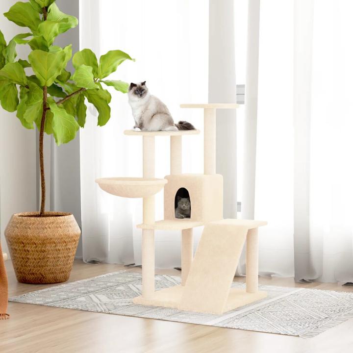 Immagine prodotto VidaXL Kratzbaum Sisal-Kratzsäule Katzenkratzbaum Katzenbaum Kletterbaum Creme (94 cm, Crema)