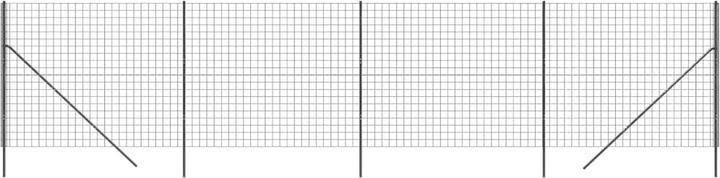Actual product image VidaXL Maschendrahtzaun Anthrazit 2,2x10 m Verzinkter Stahl