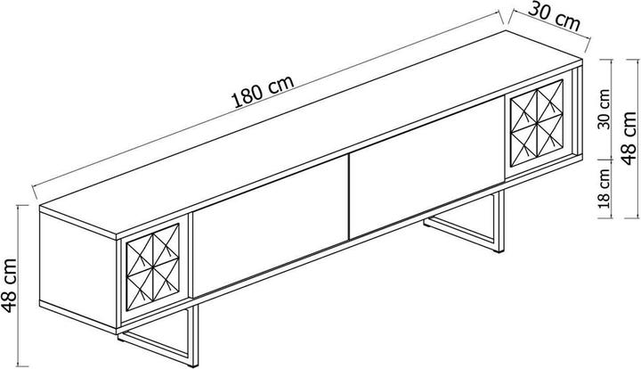 Immagine prodotto Skye Decor Chrome Line TV Stand