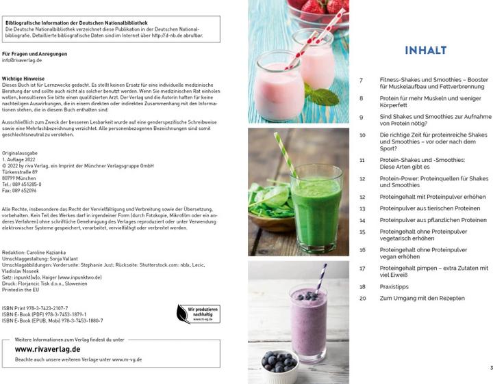 Image du produit Fitness-Shakes und -Smoothies (Allemand, Veronica Pichl, 2022)