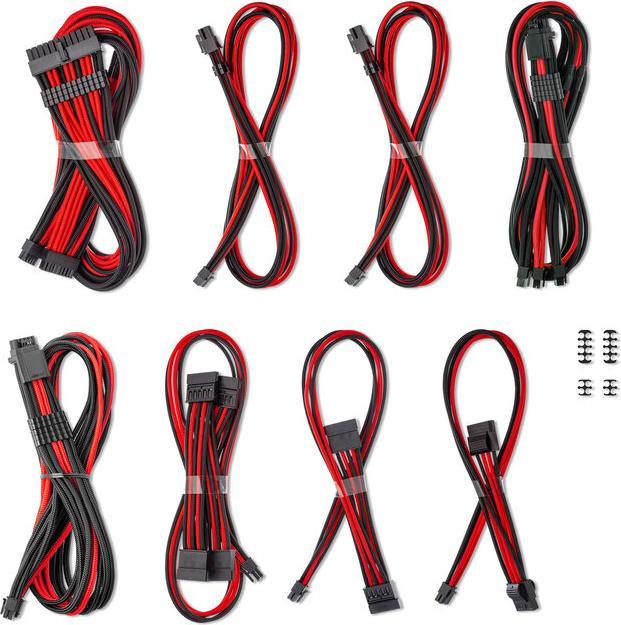 Produktbild CableMod C-Series Pro ModMesh Sleeved 12V-2x6 12VHPWR Dual StealthSense Cable Kit for Corsair RMi, R