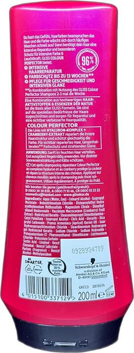Produktbild Schwarzkopf 200ml Gliss Spuelung Color Schutz&Glanz (200 ml)