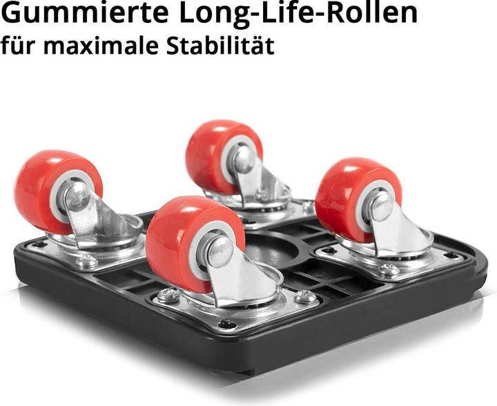 Immagine prodotto Stahlwerk Set per il trasporto di mobili 4 rulli di trasporto e 1 pratico sollevatore di mobili (400 kg)
