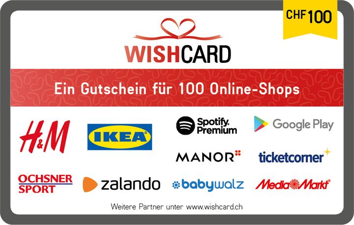 Wunschgutschein Wishcard (100 CHF)