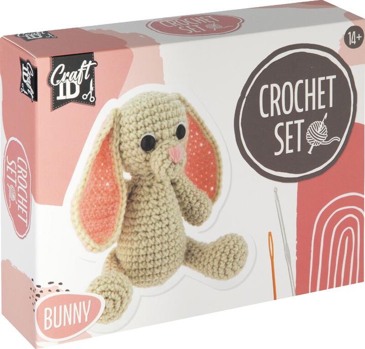Actual product image Legind Craft ID - Crochet kit bunny, 12x9x12cm - (K-CR1702/GE)