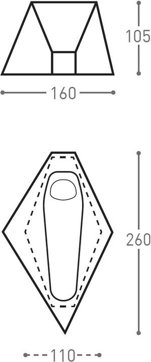 Actual product image Bach PioPio Solo (Tunnel tent, 1.04 kg, 1 person)