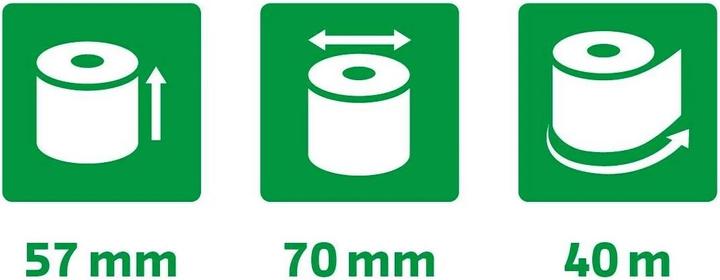 Actual product image Exacompta Cash register rolls, 57 mm x 44 m x 12 mm, extra white