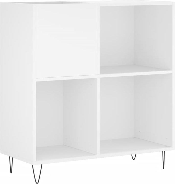 Produktbild VidaXL Plattenschrank Weiss 84,5x38x89 cm Holzwerkstoff, Farbe