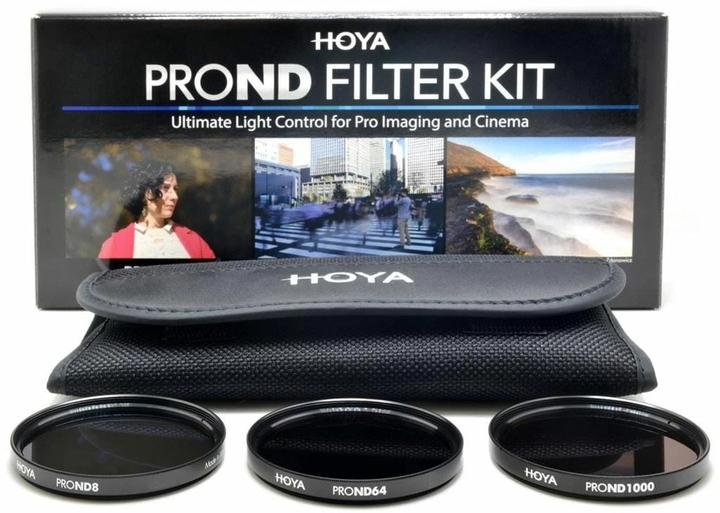 Hoya PRO ND Filter Kit 8/64/1000 Filterset (62 mm, Filtre gris neutre, 62 mm)