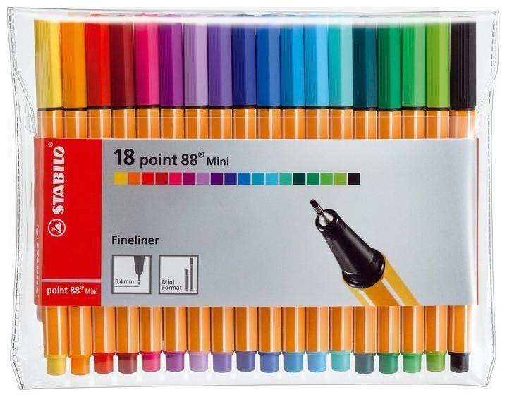 Immagine prodotto STABILO Punto 88 (Multicolore, 18 x)
